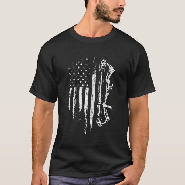 Camiseta Arco De Bote De La Bandera Estadounidense Para La  (Anverso)