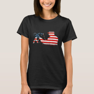 Camiseta Arco de caza de bolas de bandera con arco de cruce