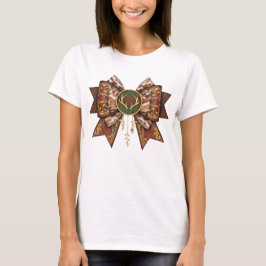 Camiseta arco de ciervo estilo coqueta