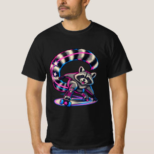 Camiseta Arco de cola de neón de patinaje sobre ruedas de m