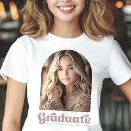 Camiseta Arco de fotos de graduación de estudiantes de grad