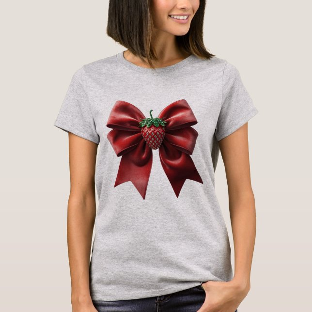 Camiseta Arco de fresa de terciopelo (Anverso)