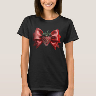 Camiseta Arco de fresa de terciopelo