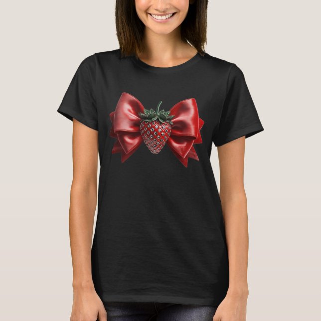 Camiseta Arco de fresa de terciopelo (Anverso)