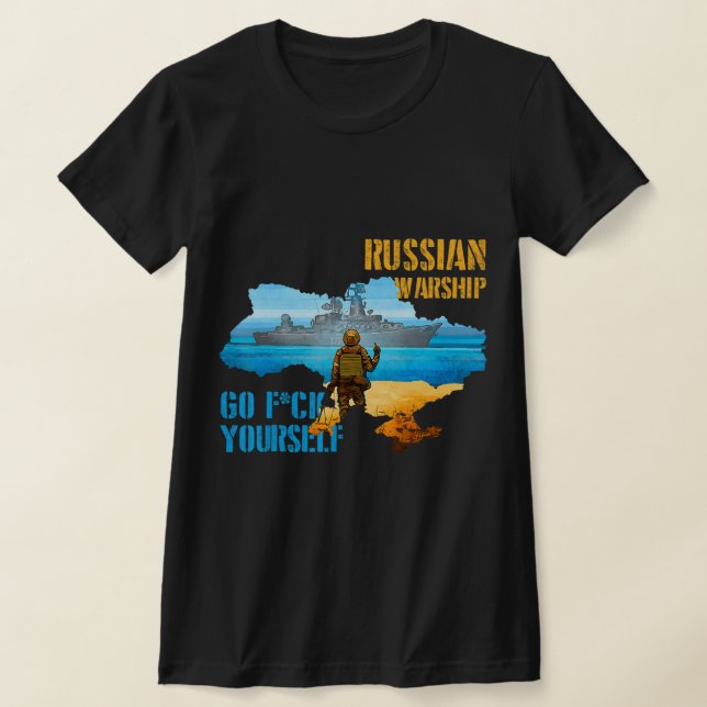 Camiseta Arco de guerra en Ucrania Mapa de rehenes del orgu (Distribución)