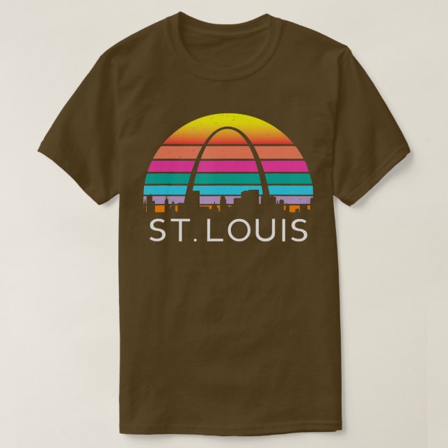 Camiseta Arco de la puerta de enlace de St Louis Missouri R (Diseño del anverso)