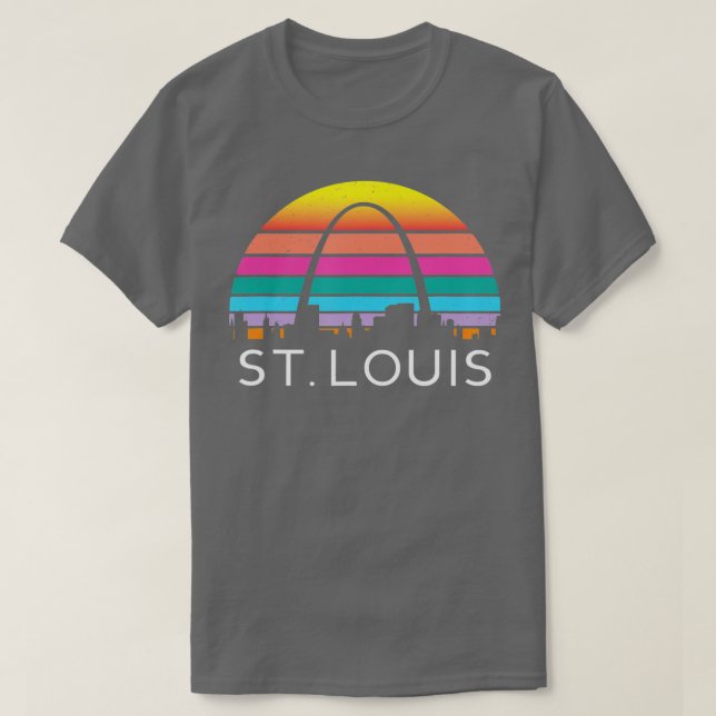 Camiseta Arco de la puerta de enlace de St Louis Missouri R (Diseño del anverso)