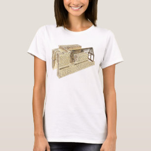 Camiseta Arco de ménsula del maya. Detalle. México