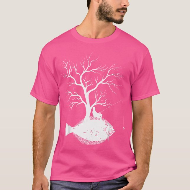 Camiseta Arco de pesca de árbol gráfico - Fluido de peces (Anverso)