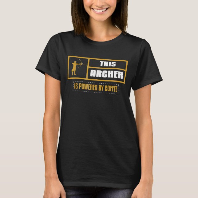Camiseta Arco de rango de café Bow Hunter Bow Arrow Hunter  (Anverso)