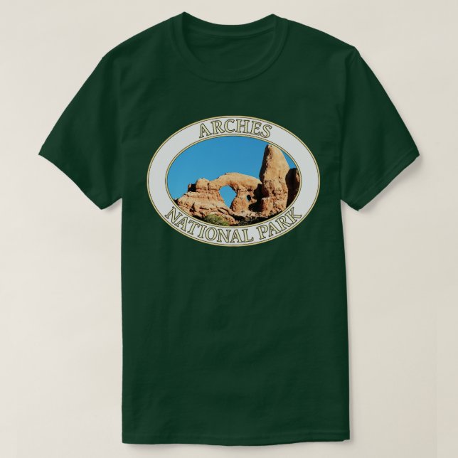 Camiseta Arco de tortuga en el parque nacional de los Arcos (Diseño del anverso)