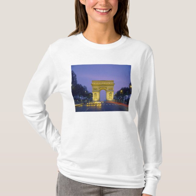 Camiseta Arco de Triunfo, París, Francia, (Anverso)