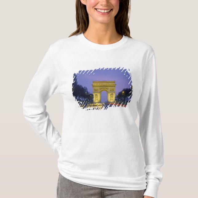 Camiseta Arco de Triunfo, París, Francia, (Anverso)