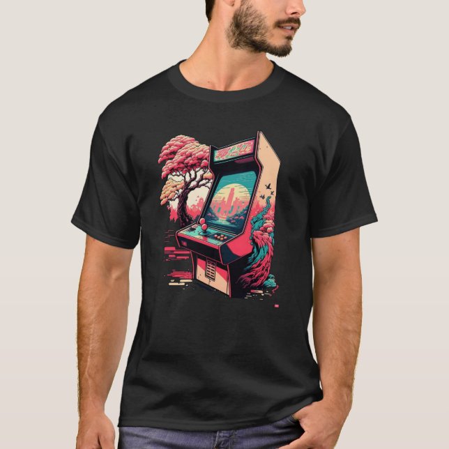 Camiseta Arco de videojuegos retro (Anverso)