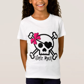 Camiseta Arco del cráneo y del rosa de la roca de los