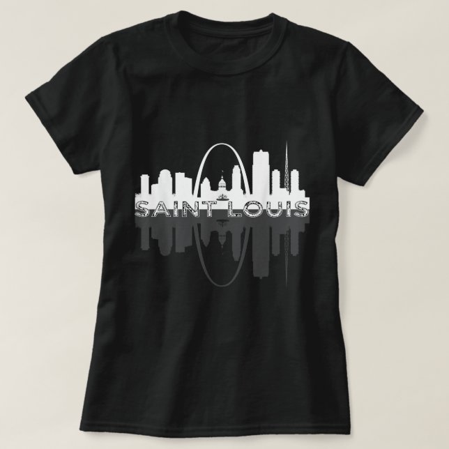 Camiseta Arco del Portal de Arte de San Luis Missouri (Diseño del anverso)
