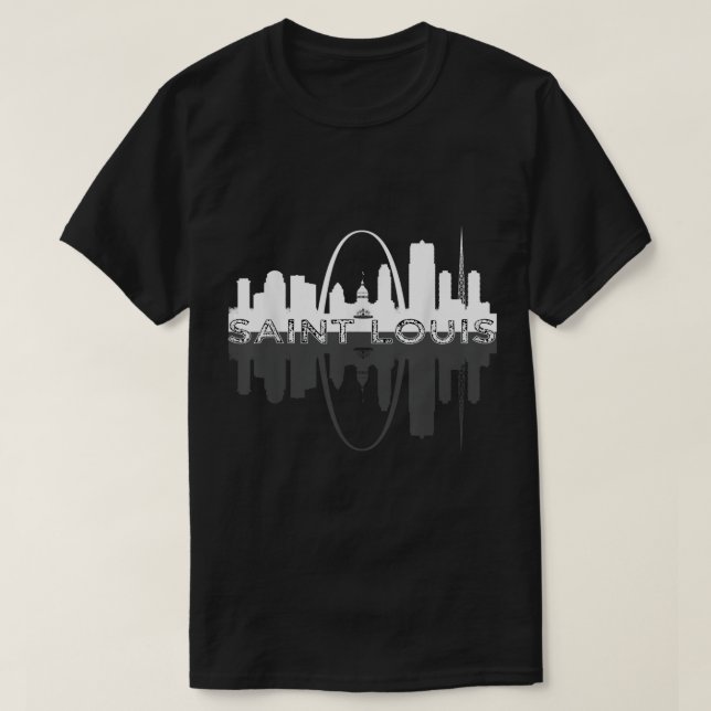 Camiseta Arco del Portal de Arte de San Luis Missouri (Diseño del anverso)