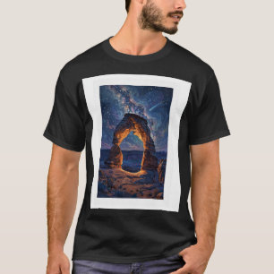 Camiseta Arco Delicado Cielo Nocturno Desértico