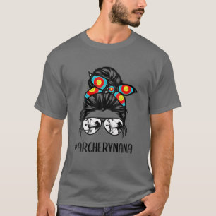 Camiseta Arco en Nana Life Messy Bun Hair Glasses de Madre