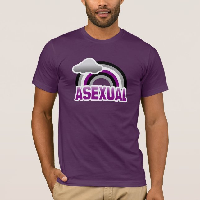 CAMISETA ARCO IRIS ASEXUAL (Anverso)