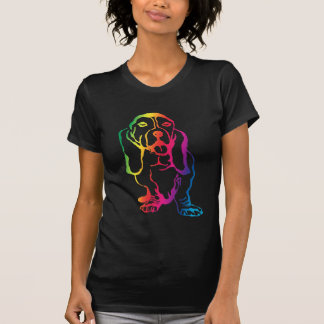 Camiseta Arco iris Basset Hound