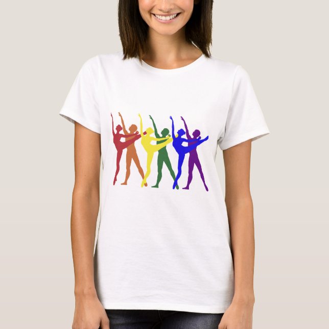 Camiseta Arco iris de bailarines (Anverso)