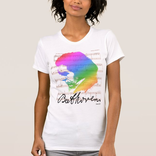 CAMISETA ARCO IRIS DE BEETHOVEN (Anverso)