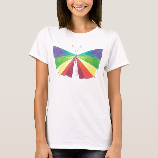 Camiseta Arco iris de Butteryfly (Anverso)