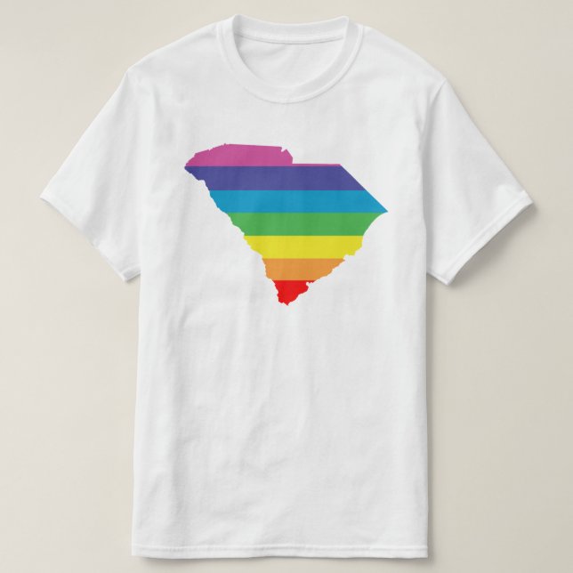 Camiseta arco iris de Carolina del Sur (Diseño del anverso)