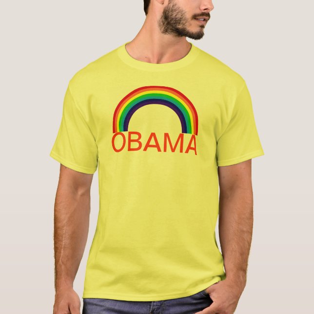 CAMISETA ARCO IRIS DE OBAMA (Anverso)