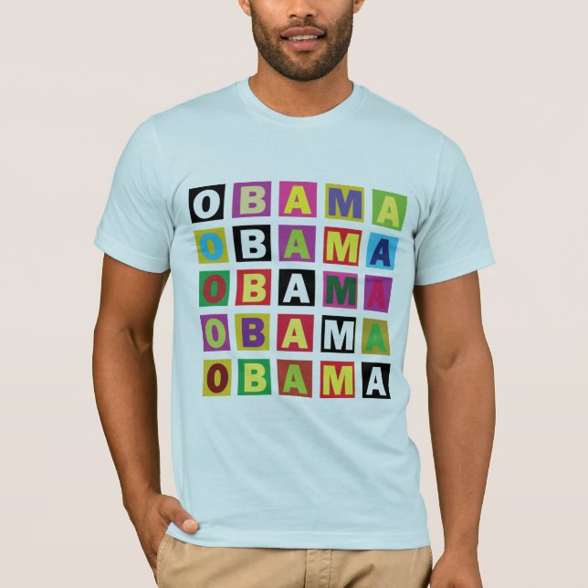 Camiseta Arco iris de Obama (Anverso)