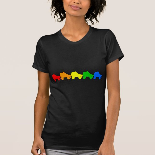 Camiseta arco iris de patinaje (Anverso)