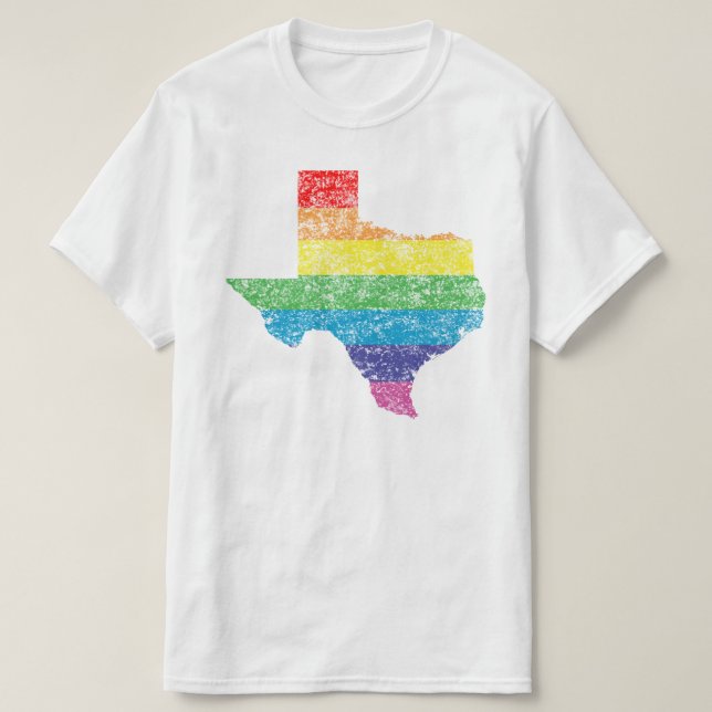 Camiseta arco iris de Tejas (Diseño del anverso)