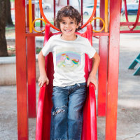Camiseta arco iris de Unicornio