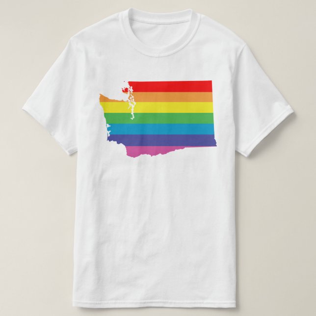 Camiseta arco iris de washington (Diseño del anverso)
