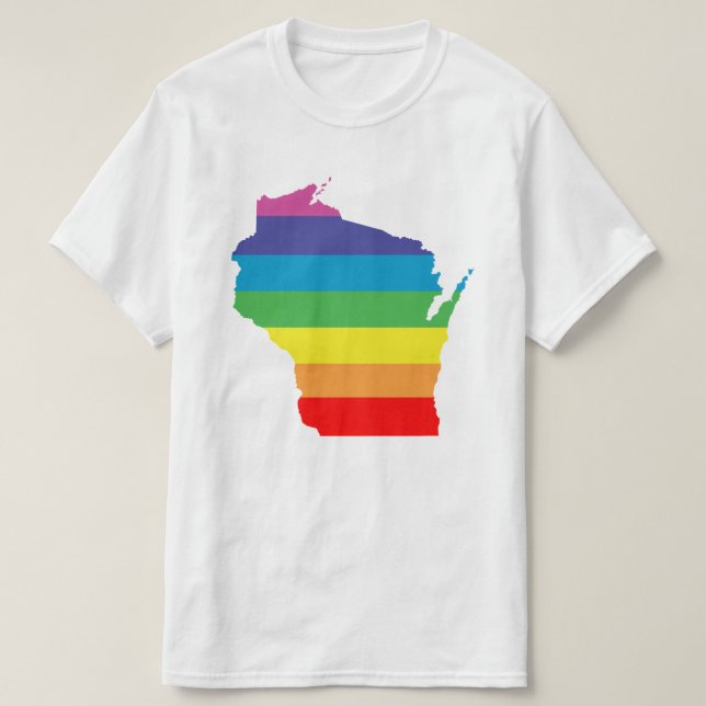 Camiseta arco iris de Wisconsin (Diseño del anverso)