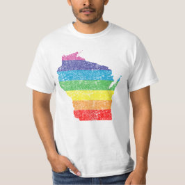 Camiseta arco iris de Wisconsin