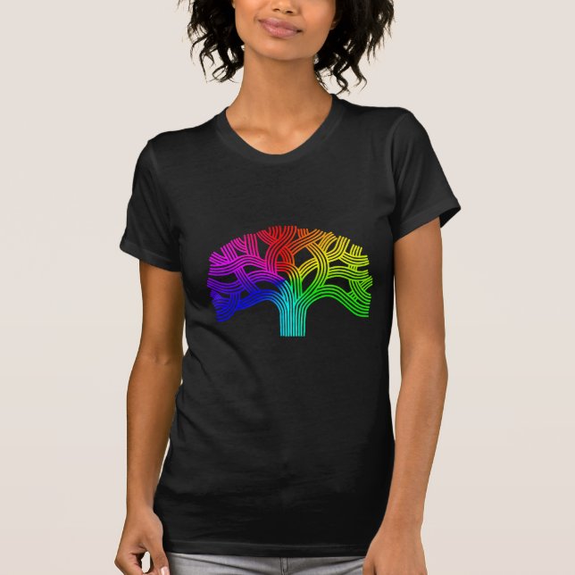 Camiseta Arco iris del árbol de Oakland (Anverso)