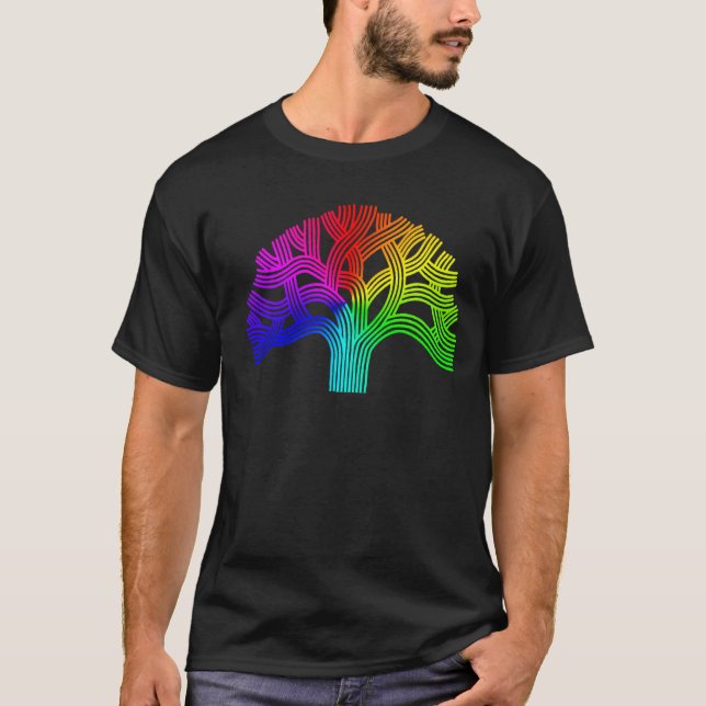 Camiseta Arco iris del árbol de Oakland (Anverso)