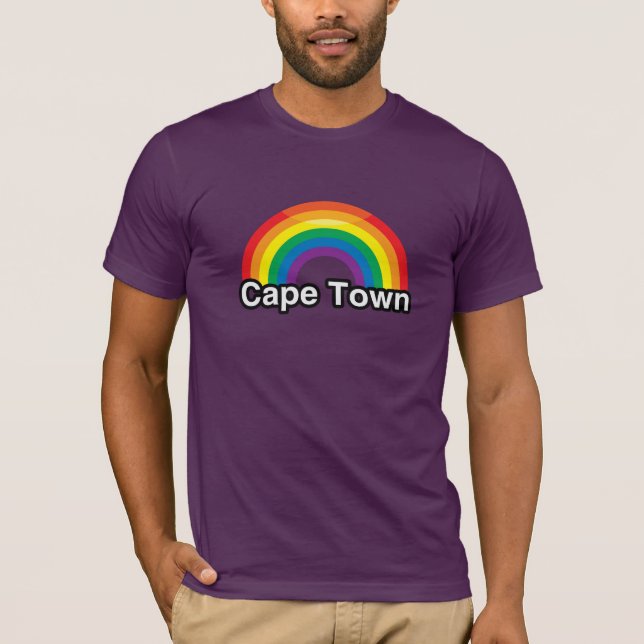 CAMISETA ARCO IRIS DEL ORGULLO DE CAPE TOWN - .PNG (Anverso)