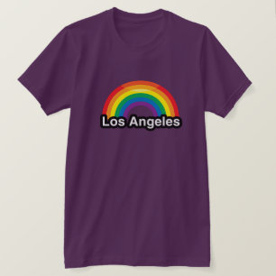 CAMISETA ARCO IRIS DEL ORGULLO DE LOS ÁNGELES LGBT - .PNG