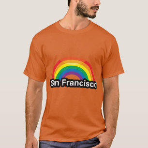CAMISETA ARCO IRIS DEL ORGULLO DE SAN FRANCISCO LGBT - .PNG