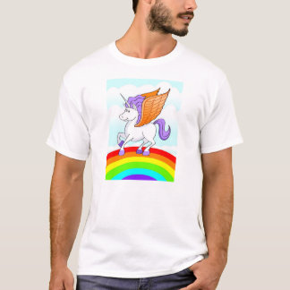 Camiseta arco iris del unicornio
