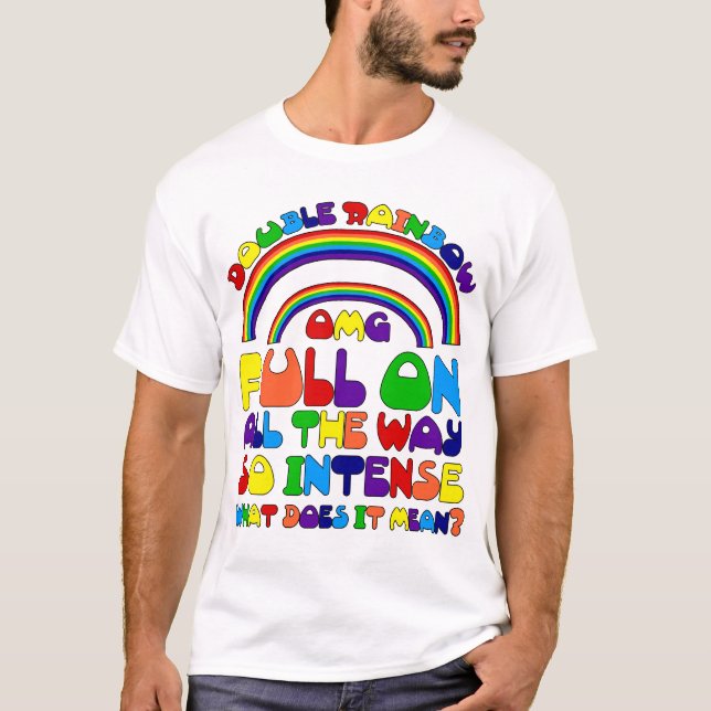 Camiseta arco iris doble (Anverso)
