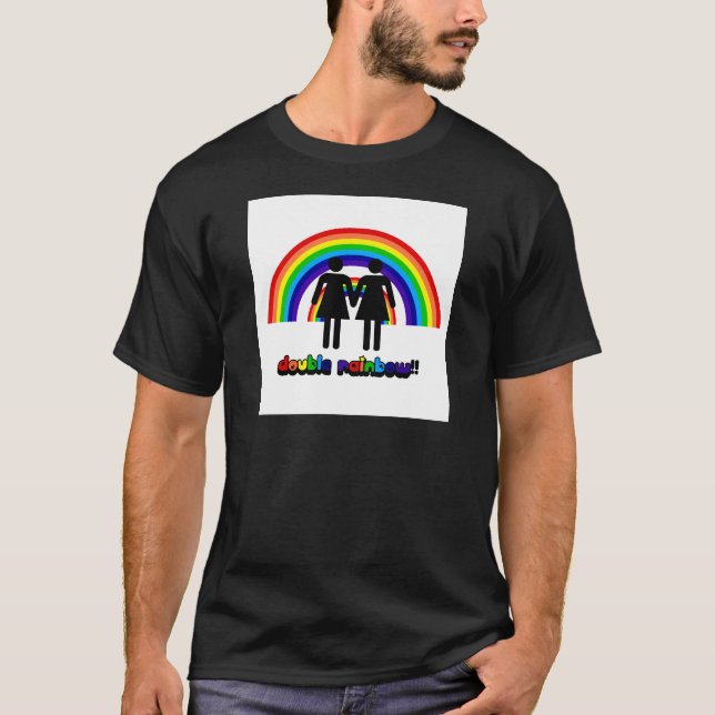 Camiseta Arco iris doble (Anverso)