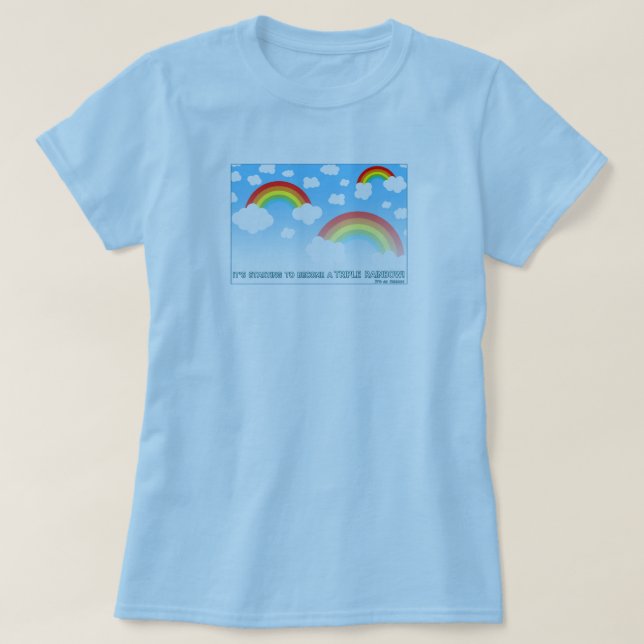 Camiseta Arco iris doble (Diseño del anverso)