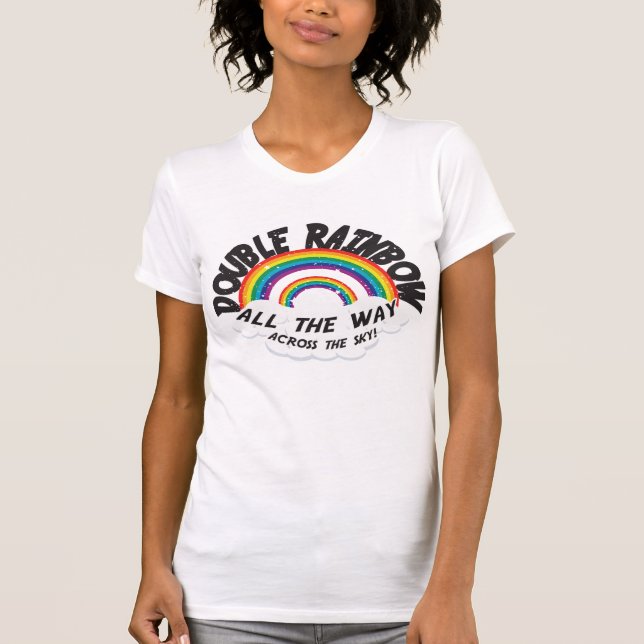 Camiseta ARCO IRIS DOBLE hasta el final (Anverso)