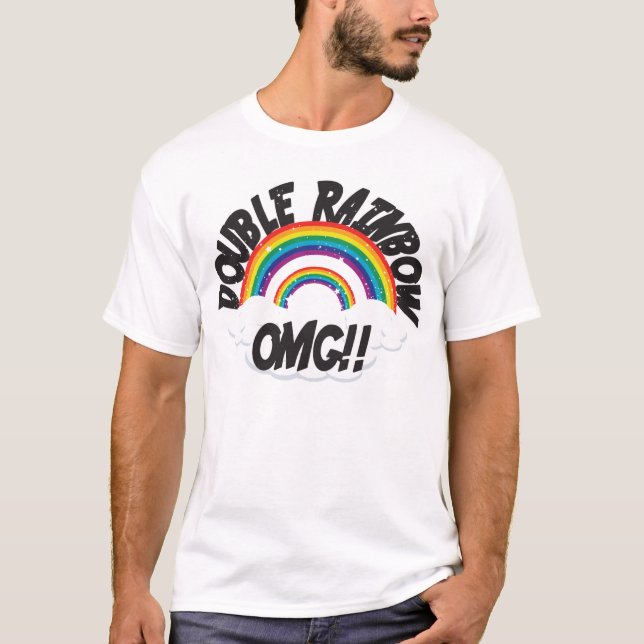 CAMISETA ARCO IRIS DOBLE OMG (Anverso)