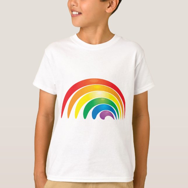 Camiseta Arco iris elegante (Anverso)