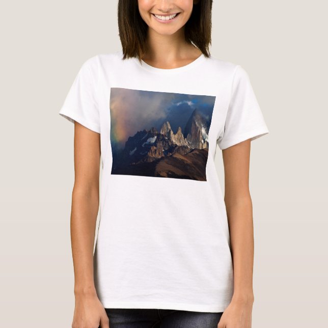 Camiseta Arco iris en los Andes (Anverso)